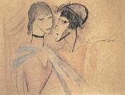 Younger boy and girl Marie Laurencin